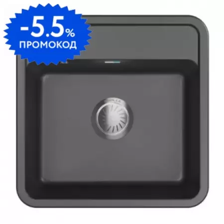 Мойка для кухни «Granula» Standart ST-5001 50/50 искусственный камень черная