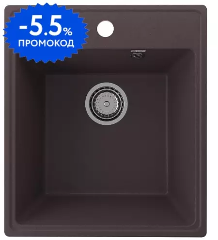 Мойка для кухни «Ulgran» Quartz Forte 425 42/48 искусственный камень трюфель