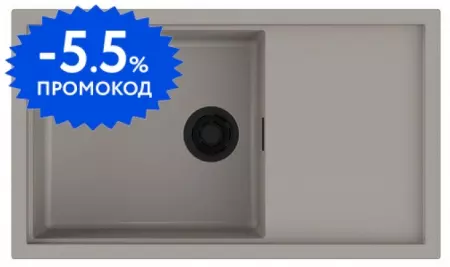 Мойка для кухни «Omoikiri»  Sintesi 86-GR 4997134 86/50 Artceramic Leningrad Grey