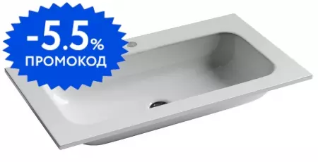 Раковина «Ceramica Nova» Element 81/45,7 CN7012 фарфоровая белая