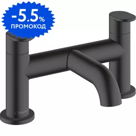 Смеситель на борт ванны «Hansgrohe» Vernis Blend 71442670 чёрный матовый