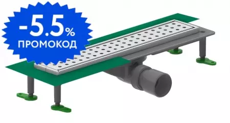 Душевой лоток «CTESI» Way Round BK4024230 боковой выпуск хром