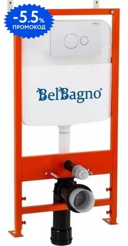 Инсталляция для унитаза с кнопкой «Belbagno» BB026/BB082BL