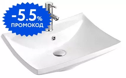 

Раковина «Aquatek» 60/46 AQ5518-00 фарфоровая белая