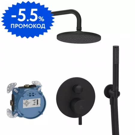 Душевая система «Ideal Standard» Ceraline BD193XG чёрный матовый