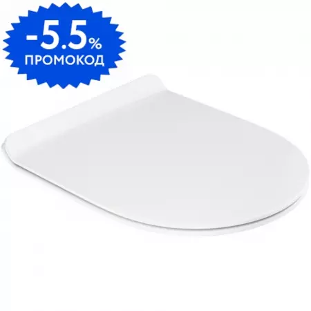 Сиденье для унитаза «Ravak» Vita Slim X01861 ультратонкое дюропласт с микролифтом белое