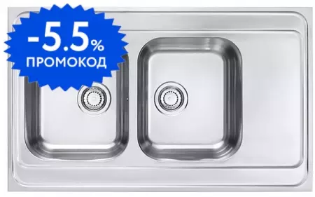 Мойка для кухни «Alveus» Classic Pro 80 100/60 нержавеющая сталь