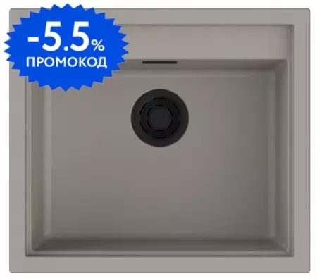 Мойка для кухни «Omoikiri» Sintesi 57/50 57-GR 4997144 Artceramic leningrad grey