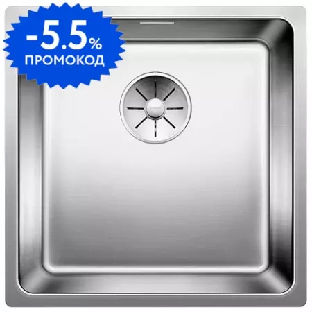 Мойка для кухни «Blanco» Andano 400-U 44/44 нержавеющая сталь нержавеющая сталь