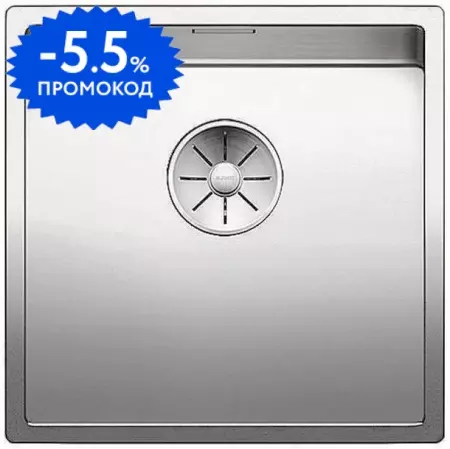 Мойка для кухни «Blanco» Claron 400-U 44/44 нержавеющая сталь нержавеющая сталь