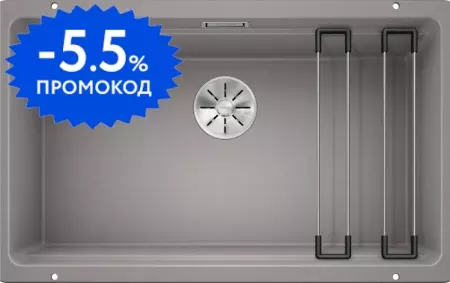 Мойка для кухни «Blanco» Etagon 700-U 73/46 искусственный камень алюметаллик