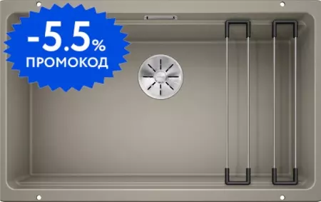 Мойка для кухни «Blanco» Etagon 700-U 73/46 искусственный камень серый беж