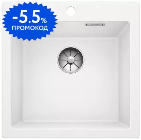 Мойка для кухни «Blanco» Pleon 5 52/51 искусственный камень белый