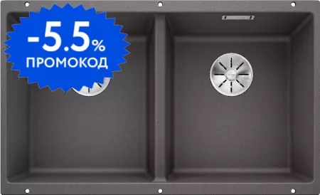 Мойка для кухни «Blanco» Subline 350/350-U 76/46 искусственный камень темная скала