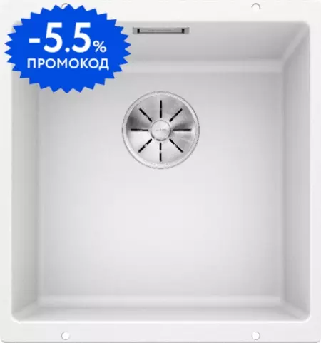 Мойка для кухни «Blanco» Subline 400-U 43/46 искусственный камень белый