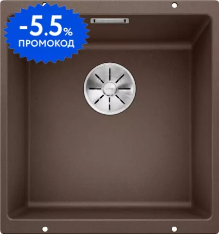 Мойка для кухни «Blanco» Subline 400-U 43/46 искусственный камень кофе