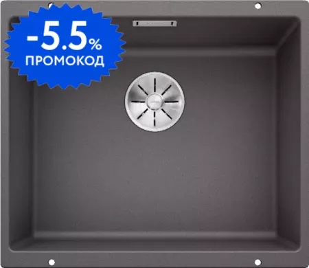 Мойка для кухни «Blanco» Subline 500-U 53/46 искусственный камень темная скала