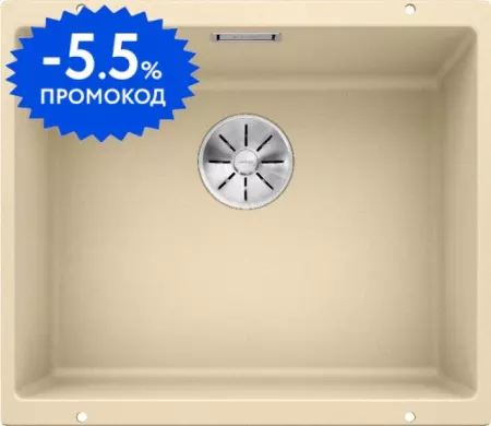 Мойка для кухни «Blanco» Subline 500-U 53/46 искусственный камень шампань