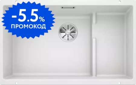 Мойка для кухни «Blanco» Subline 700-U Level 73/46 искусственный камень белый