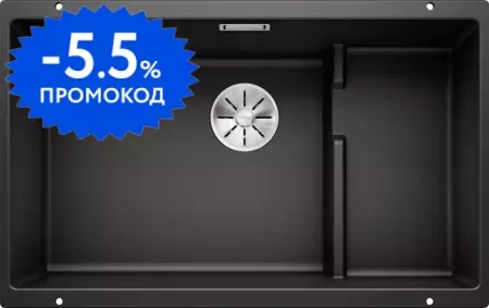 Мойка для кухни «Blanco» Subline 700-U Level 73/46 искусственный камень черный