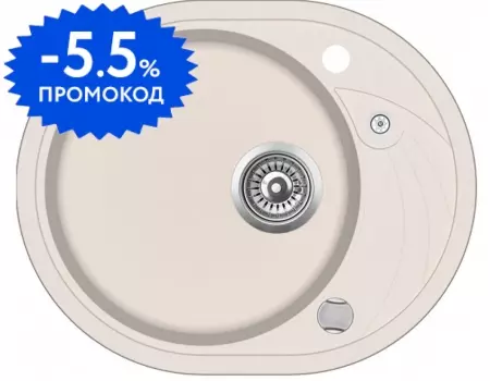 Мойка для кухни «Teka» Clave 45 S-TQ 58/47 искусственный камень топаз металлик универсальная