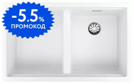 Мойка для кухни «Teka» Radea R10 2B 750 M-TG 75/46 искусственный камень белый арктик