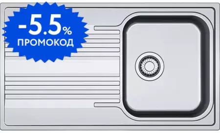 Мойка для кухни «Franke» Smart SRX 611-86 86/50 нержавеющая сталь нержавеющая сталь универсальная