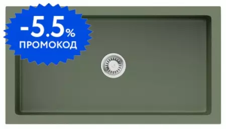 Мойка для кухни «Omoikiri» Mikura 83-OL 84/46 Natceramic olive