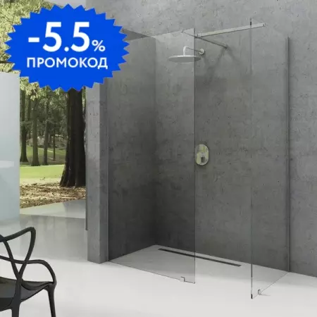 

Душевой угол-ограждение «Ravak» Walk-In Double Wall 130-200/70 Transparent/хром универсальный