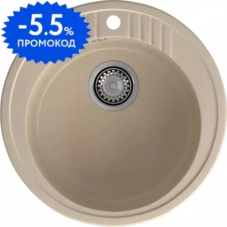 Мойка для кухни «GranFest» Rondo GF-R520 52/52 искусственный камень кашемир