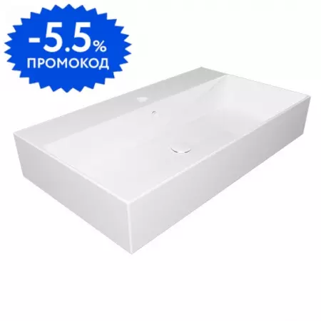 Раковина «GSG» Zenith 80/46 ZELAVBW80000 фарфоровая Bianco Lucido