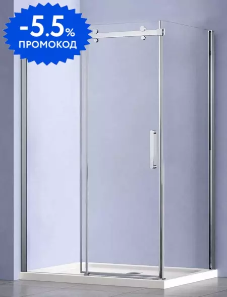 Душевой угол-ограждение «Vincea» Como-N VSR-4CN1013CL 130/100 прозрачный/хром прямоугольный без поддона универсальный