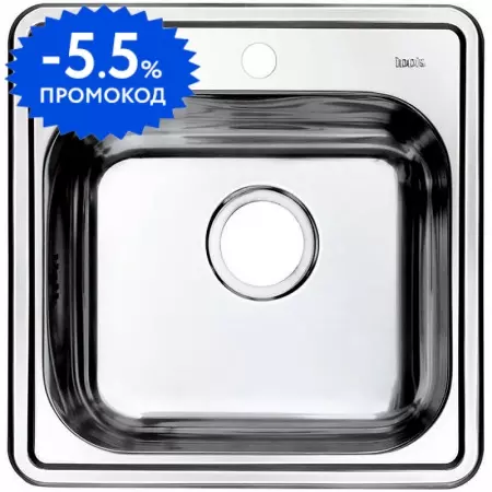 Мойка для кухни «Iddis» Strit S STR48P0i77S 48/48 нержавеющая сталь полированная сталь