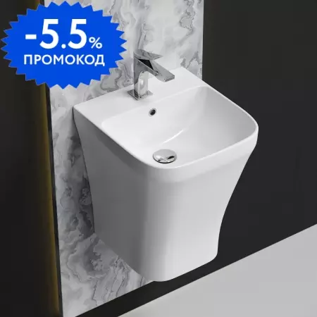 Раковина «Ceramica Nova» Dion 36/40 CN6067 фарфоровая белая