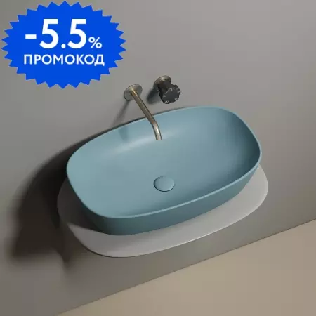 Раковина «Ceramica Nova» Element 60/38 CN6049MLG фарфоровая зеленый матовый