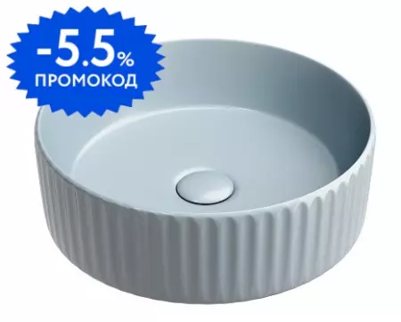 Раковина «Ceramica Nova» Element 36/36 CN6057MHL фарфоровая серо-голубой матовый