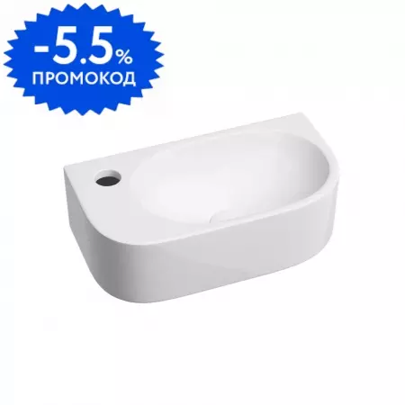 Раковина «Ceramica Nova» Element 41/22 CN6066R фарфоровая белая правая