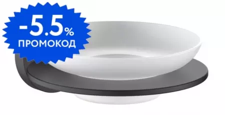 

Мыльница «Aquatek» Оберон AQ4203MB на стену чёрная матовая