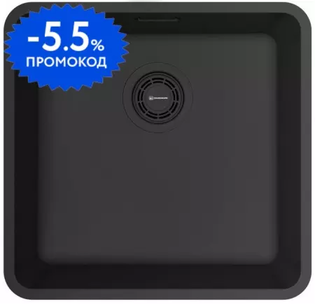 Мойка для кухни «Omoikiri» Omi 43-U/I-GB Ultra 43/42 нержавеющая сталь графит