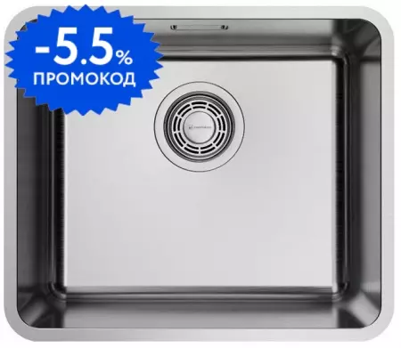 Мойка для кухни «Omoikiri» Omi 43-U/I-IN Ultra Mini 43/37 нержавеющая сталь нержавеющая сталь