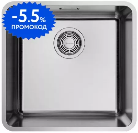 Мойка для кухни «Omoikiri» Omi 43-U/I-IN Ultra 43/42 нержавеющая сталь нержавеющая сталь