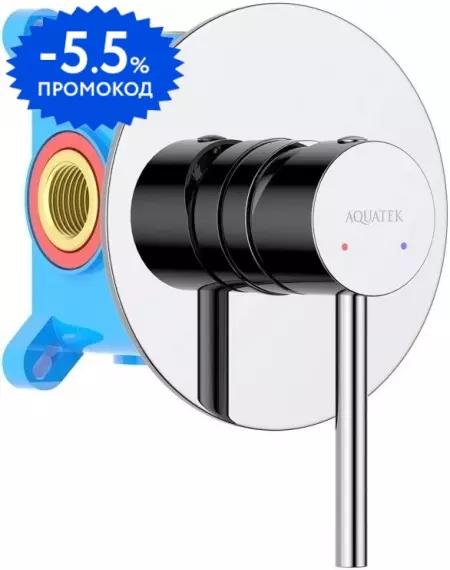 

Смеситель для душа «Aquatek» Европа AQ1366CR хром