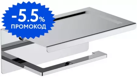 

Держатель для туалетной бумаги «Aquatek» Либра AQ4309CR на стену хром