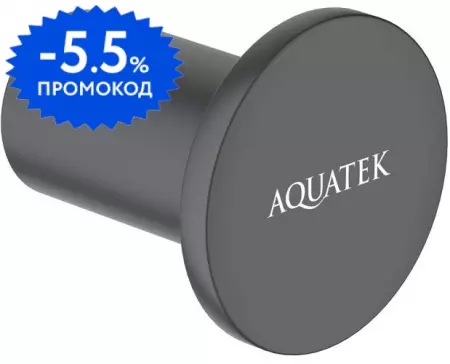 

Крючок «Aquatek» Лира AQ4401MB на стену чёрный матовый