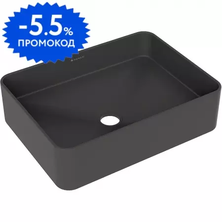 Раковина «Aqueduto» Espiral 50/37 ESP0440 фаянсовая черная матовая