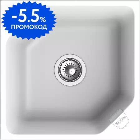 Мойка для кухни «Rivelato» Locus 50 50/50 кварц белая