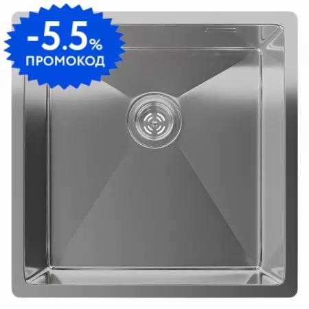 Мойка для кухни «Rivelato» Rinox 44/44 нержавеющая сталь хром