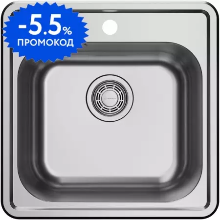 Мойка для кухни «Omoikiri» Notoro 48-SI 48/48 нержавеющая сталь silver matt