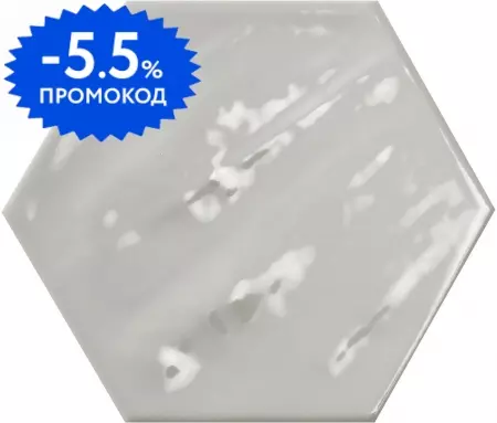 

Напольная плитка «Ecoceramic» Chiara Hex Glossy 24х20 923220 gris