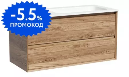 

Тумба с раковиной «Sancos» Marmi 2.0 100 (Element 101/46) подвесная дуб чарльстон правая